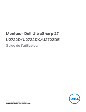 Dell U2722D electronics accessory Manuel utilisateur | Fixfr