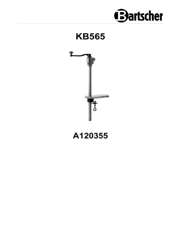 Bartscher A120355 Can opener KB565 Mode d'emploi | Fixfr