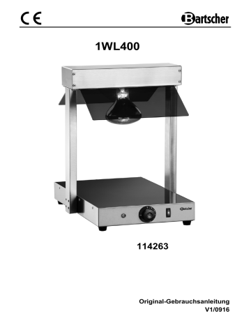 Bartscher 114263 Food warmer I1WL400 Mode d'emploi | Fixfr