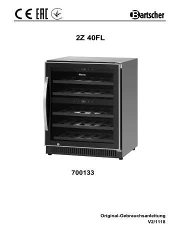 Bartscher 700133 Wine cooler 2Z 40FL Mode d'emploi | Fixfr