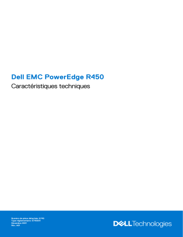 Dell OEMR R450 Manuel du propriétaire | Fixfr