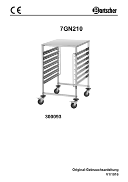 Bartscher 300093 Gastronorm trolley AGN700-2/1 Mode d'emploi