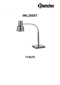 Bartscher 114270 Heat lamp IWL250ST Mode d'emploi