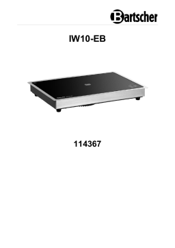 Bartscher 114367 Induction warming plate IW10-EB Mode d'emploi