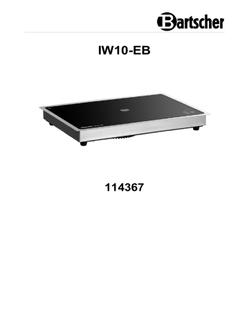 Bartscher 114367 Induction warming plate IW10-EB Mode d'emploi | Fixfr