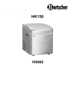 Bartscher 100082 Ice-cube maker HK150 Mode d'emploi