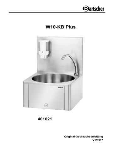 Bartscher 401621 Hand wash basin W10-KB Plus Mode d'emploi | Fixfr
