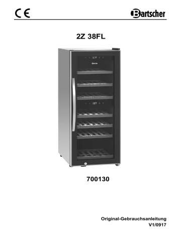 Bartscher 700130 Wine cooler 2Z 38FL Mode d'emploi | Fixfr
