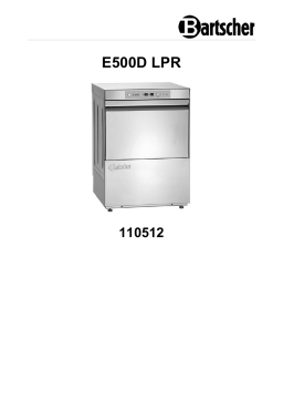 Bartscher 110512 Dishwasher E500D LPR Mode d'emploi