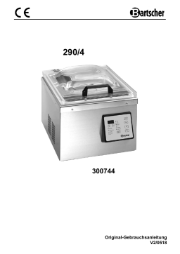 Bartscher 300744 Vacuum packaging machine 290/4 Mode d'emploi