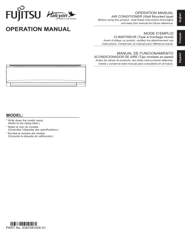 ASUH30LPAS | Fujitsu ASUH36LPAS Mode d'emploi | Fixfr