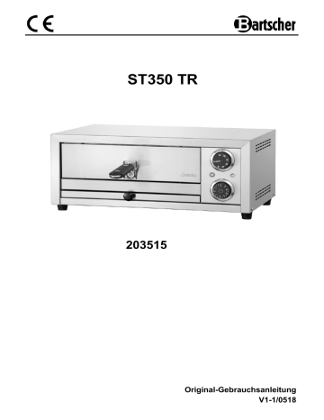 Bartscher 203515 Pizza oven ST350 TR Mode d'emploi | Fixfr