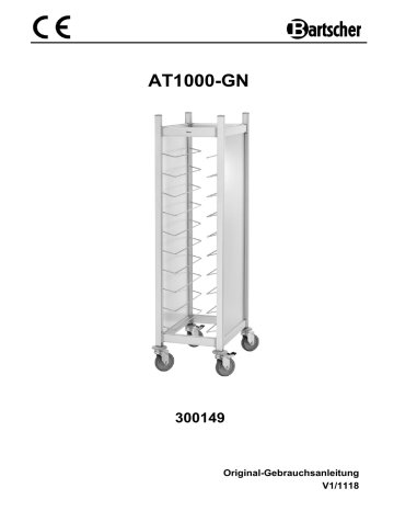 Bartscher 300149 Tray trolley AT1000-GN Mode d'emploi | Fixfr