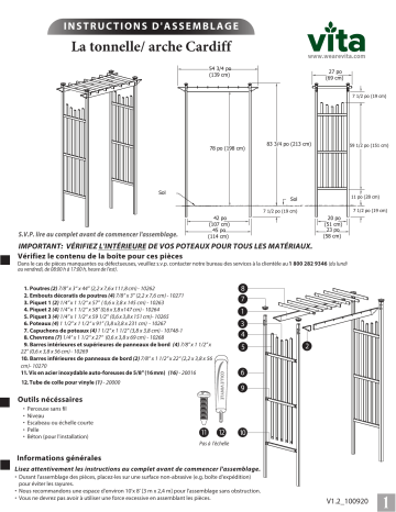 Vita Cardiff Arbor Mode d'emploi | Fixfr