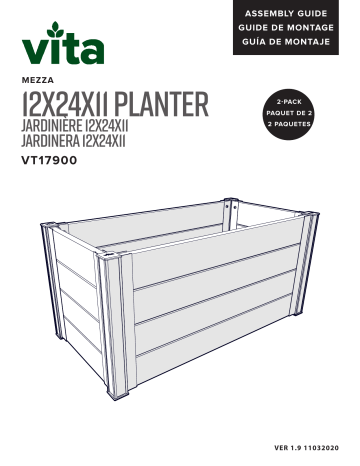 Vita MEZZA 12x24 Planter Mode d'emploi | Fixfr