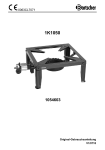 Bartscher 1054603 Gas cooker 1K1050 Mode d'emploi