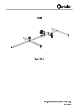 Bartscher 130140 Hand blender holder 600 Mode d'emploi