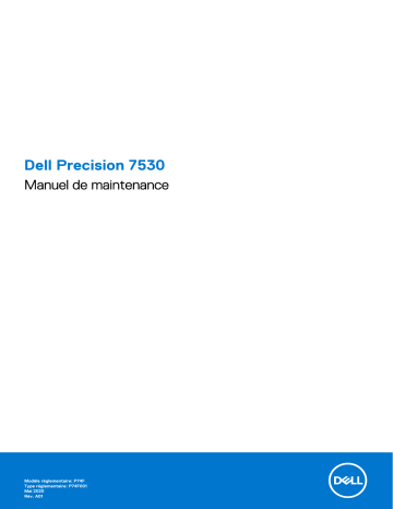 Dell Precision 7530 Manuel du propriétaire | Fixfr