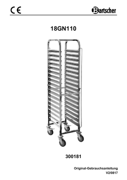 Bartscher 300181 Gastronorm trolley AGN1800-1/1 Mode d'emploi