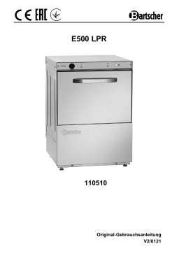 Bartscher 110510 Dishwasher E500 LPR Mode d'emploi