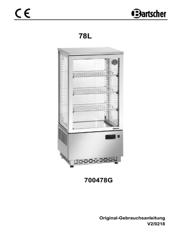 Bartscher 700478G Mini Cooler 78L, stainless steel Mode d'emploi | Fixfr