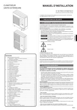 Fujitsu AOUH30LUAH1 Installation manuel