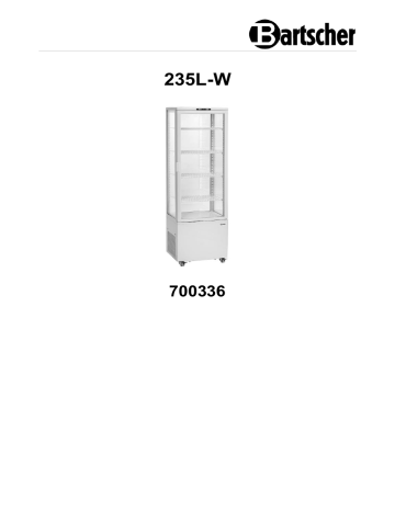 Bartscher 700336 Display fridge 235L-W Mode d'emploi | Fixfr