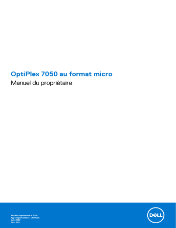 Dell OptiPlex 7050 desktop Manuel du propriétaire | Fixfr