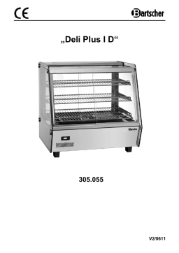 Bartscher 305055 Hot display unit Bartscher DeliPlus I-D Mode d'emploi