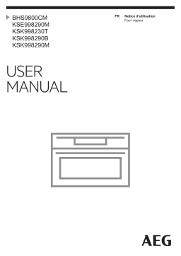 AEG KSE998290M Manuel utilisateur