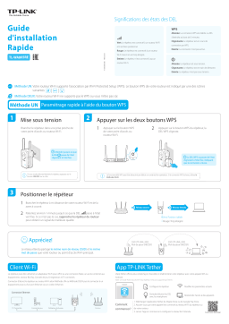 TP-LINK Répéteur WiFi(RE650), Amplificateur WiFi AC2600 Manuel utilisateur