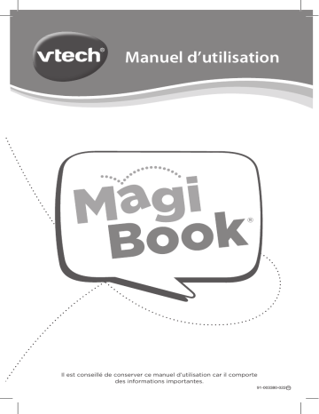 VTech - MagiBook Starter Pack Vert Manuel utilisateur | Fixfr