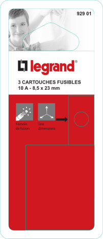 Legrand 092901 Cartouches Fusibles spécification | Fixfr