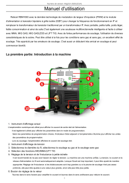 Reboot-EU Reboot Soudeuse MIG 160A Gaz/Sans Gaz 230V IGBT 1KG/5KG MIG/ARC/LIFT TIG 4 en 1 Noyau de Flux/Fil Solide Machine de Soudage à Onduleur MIG MMA MAG Manuel utilisateur