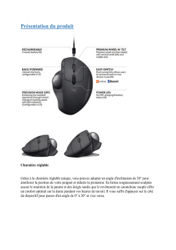 Logitech MX Ergo Souris Trackball sans Fil Manuel utilisateur