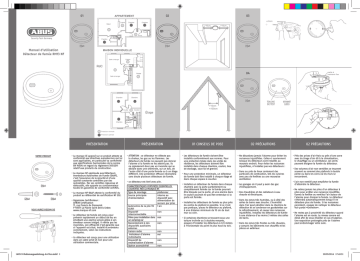 Abus 330101004001 Dispositif d‘alarme de fumée RM13 NF Mode d'emploi | Fixfr
