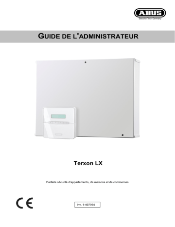 Abus AZ4200 Centrale d’Alarme Hybride Terxon LX Mode d'emploi | Fixfr