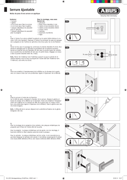 Abus 300113008001 Verrou de porte SA ACE Mode d'emploi