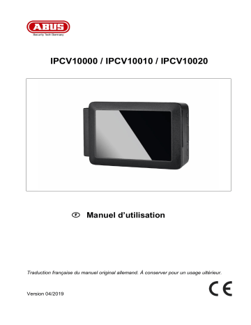 IPCV10020 | IPCV10010 | Abus IPCV10000 ABUS IP Camera Viewer (1-channel) Manuel utilisateur | Fixfr