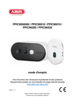 Abus PPIC90000 ABUS WiFi Caméra avec batterie intégrée et station de base Manuel utilisateur