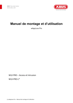 Abus WLX-PRO-LA-P Cylindre à double bouton antipanique WLX Pro Manuel utilisateur