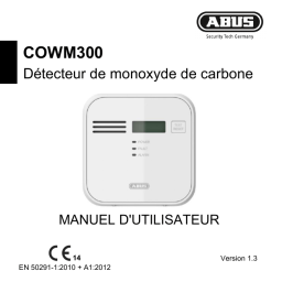 Abus 37241 Détecteur de monoxyde de carbone COWM300 Mode d'emploi