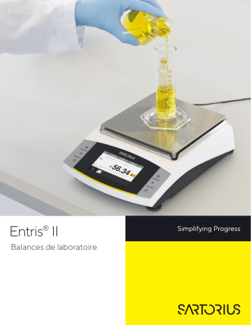 Advanced Line Precision Balance 420 g|1 mg, Internal Adjustment | Advanced Line Precision Balance 4,200 g|10 mg, Internal Adjustment | Essential Line Precision Balance 4,200 g|10 mg, External Adjustment | Entris II Advanced Line Analytical Balance 320 g|0.1 mg, Internal Adjustment Manuel utilisateur | Fixfr