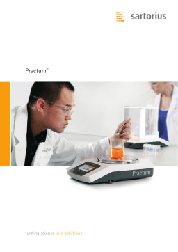 Practum Precision Balance 1,100 g|10 mg, External Adjustment Manuel utilisateur