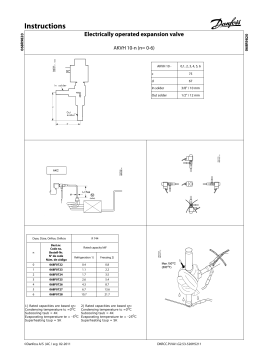 Danfoss AKV 10-7 Electrically operated expansion valves, type AKVH 10 Guide d'installation