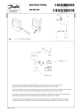 Danfoss AK-SM 350 Guide d'installation