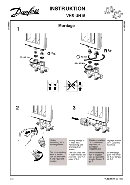 Danfoss VHS-UN Mounting of 15 Guide d'installation