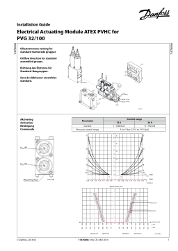 Danfoss PVG 32 and PVG 100 electrical actuators ATEX PVHC Actuating Module for / Guide d'installation