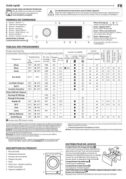 Whirlpool FFD 8458 BV FR Washing machine Manuel utilisateur