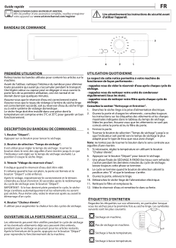 Ariston A2 D81W GCC Dryer Manuel utilisateur